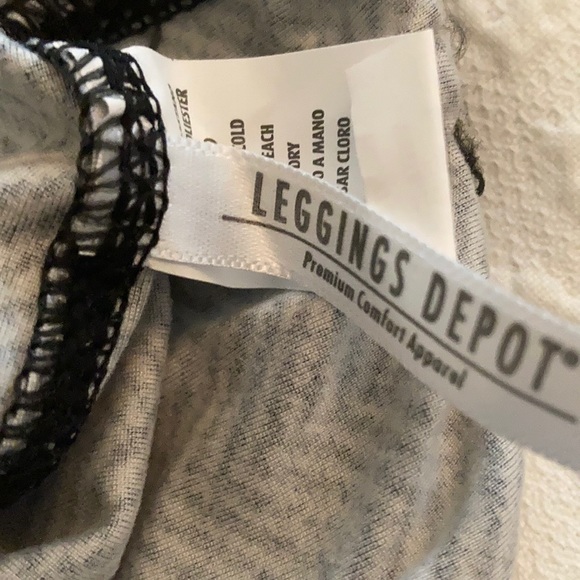 Leggings: Herringbone and Grey - Picture 3 of 6